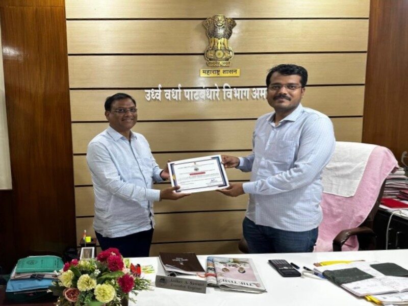 Certificate of Excellence by Engineer Aniket Sawant