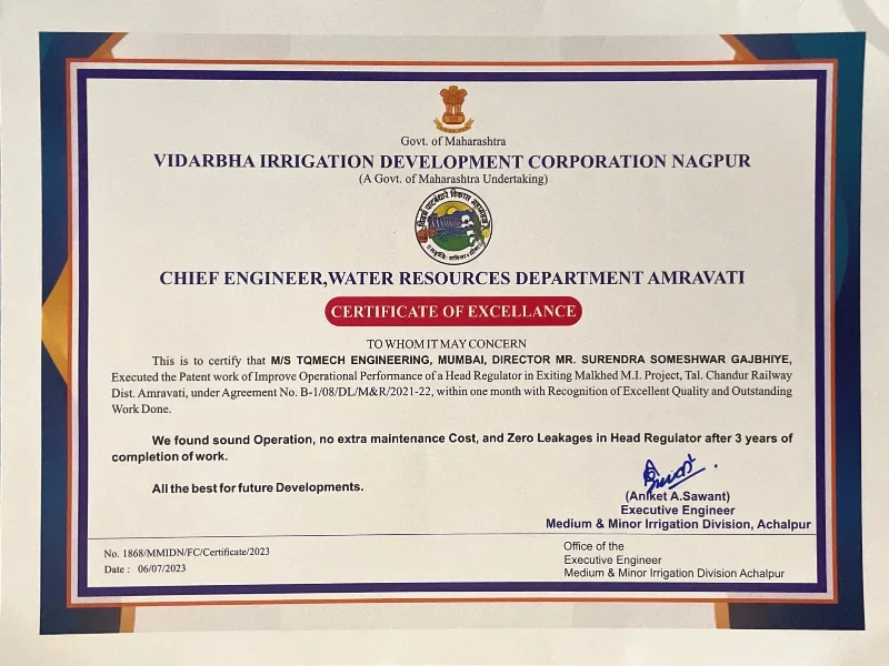 Certificate of Excellence